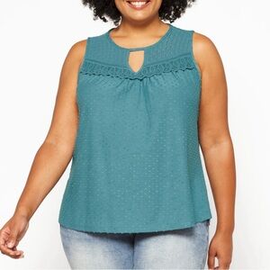 Nayla Lace Neck Knit Tank